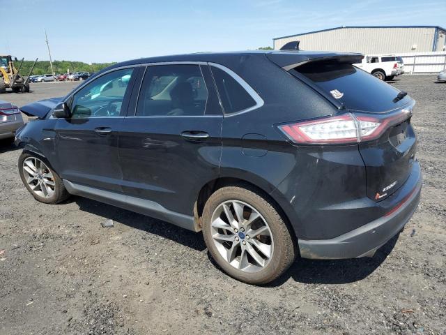 2FMTK4K87FBB75026 - 2015 FORD EDGE TITANIUM BLACK photo 2