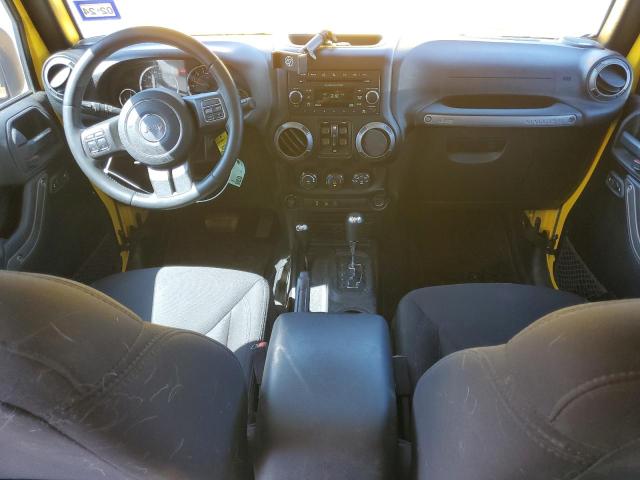 1C4HJWDG3FL585545 - 2015 JEEP WRANGLER U SPORT YELLOW photo 8