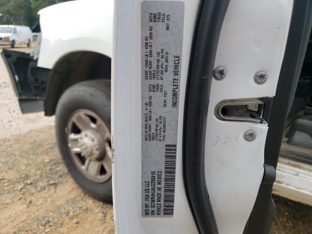 3C7WR4HJ4LG256410 - 2020 RAM 2500 TRADESMAN WHITE photo 12