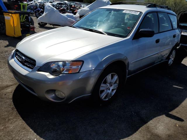 4S4BP61C957365299 - 2005 SUBARU LEGACY OUTBACK 2.5I SILVER photo 1