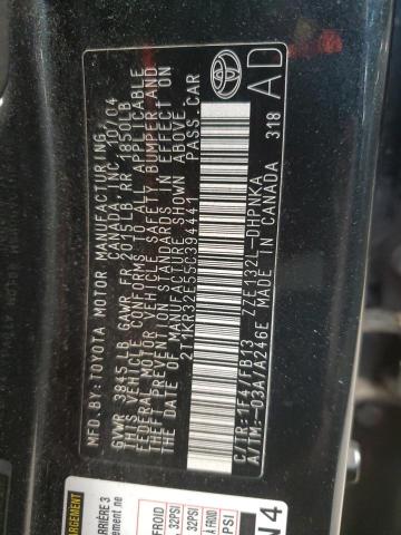 2T1KR32E55C394441 - 2005 TOYOTA COROLLA MA XR CHARCOAL photo 12