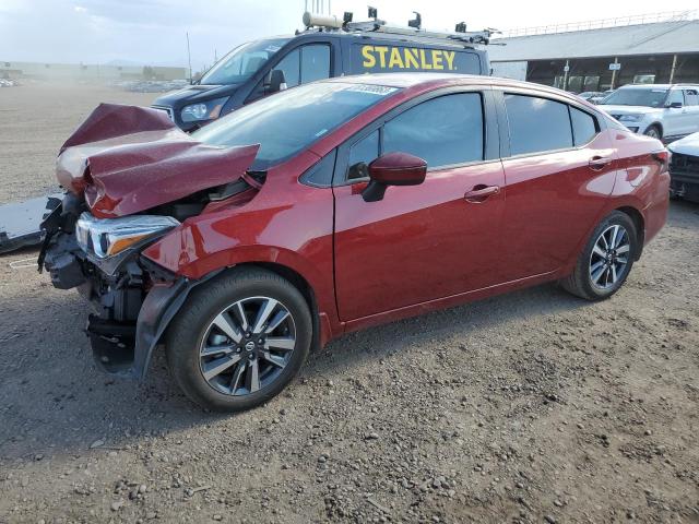 3N1CN8EV0ML876709 - 2021 NISSAN VERSA SV RED photo 1