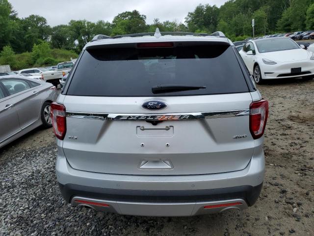 1FM5K8D83HGD26923 - 2017 FORD EXPLORER XLT Серебристый фото 6