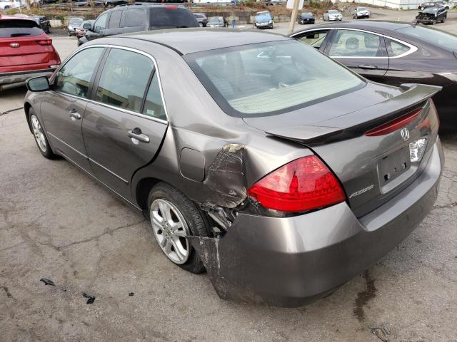 1HGCM56757A169164 - 2007 HONDA ACCORD EX GRAY photo 2