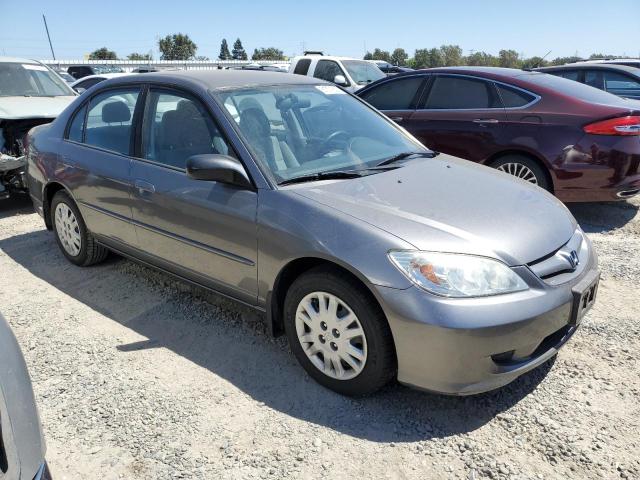 2HGES16514H640603 - 2004 HONDA CIVIC LX GRAY photo 4