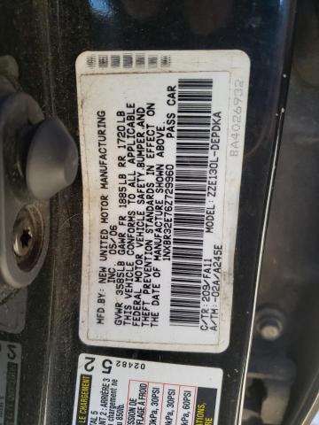 1NXBR32E76Z729960 - 2006 TOYOTA COROLLA CE BLACK photo 10