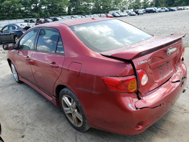 1NXBE40E89Z011326 - 2009 TOYOTA COROLLA XRS RED photo 2