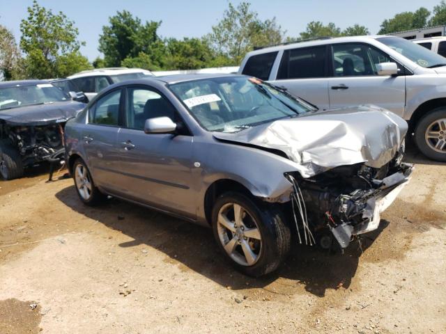 JM1BK12F151344464 - 2005 MAZDA 3 I GRAY photo 4