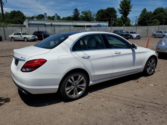 WDDWF4KB6JR403658 - 2018 MERCEDES-BENZ C 300 4MATIC WHITE photo 3