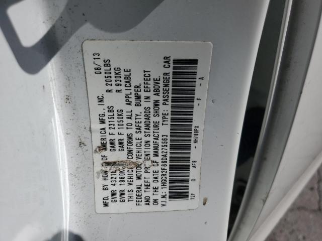 1HGCR2F86DA275563 - 2013 HONDA ACCORD EXL WHITE photo 13