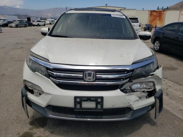 5FNYF6H00GB059330 - 2016 HONDA PILOT ELITE WHITE photo 5