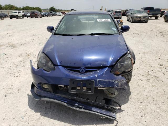 JH4DC54892C038185 - 2002 ACURA RSX BLUE photo 5