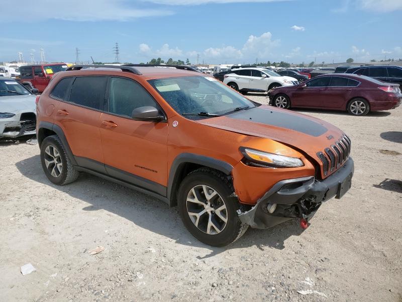 1C4PJMBS4FW727648 - 2015 JEEP CHEROKEE TRAILHAWK ORANGE photo 4