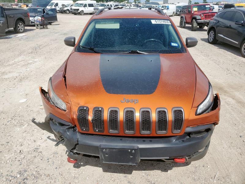 1C4PJMBS4FW727648 - 2015 JEEP CHEROKEE TRAILHAWK ORANGE photo 5