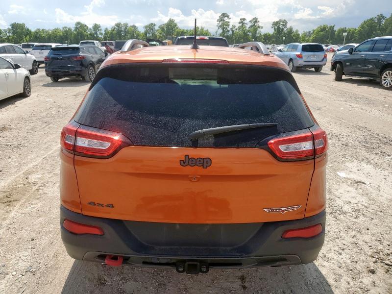 1C4PJMBS4FW727648 - 2015 JEEP CHEROKEE TRAILHAWK ORANGE photo 6