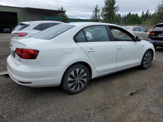 3VW637AJXFM307454 - 2015 VOLKSWAGEN JETTA HYBRID WHITE photo 3