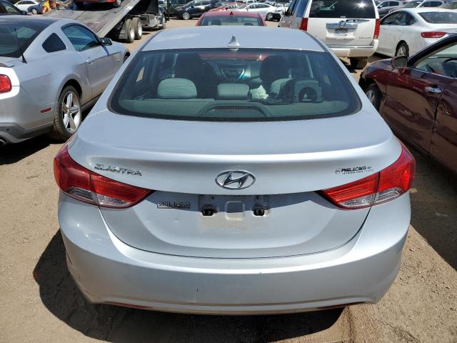 5NPDH4AE0CH072108 - 2012 HYUNDAI ELANTRA GLS SILVER photo 6