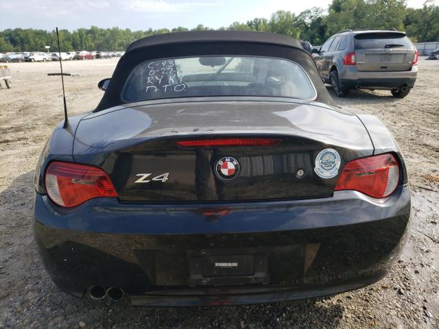 4USBU53547LX02357 - 2007 BMW Z4 3.0SI BLACK photo 6