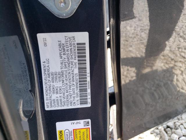 19XFL1H89NE007125 - 2022 HONDA CIVIC SPORT TOURING Boz foto 12