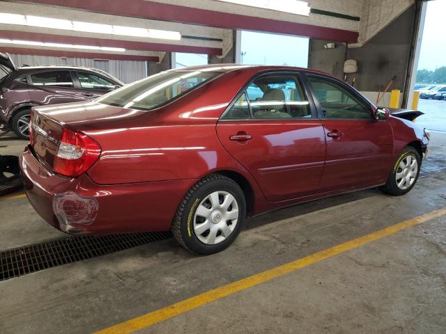 4T1BE32K84U370200 - 2004 TOYOTA CAMRY LE BURGUNDY photo 3