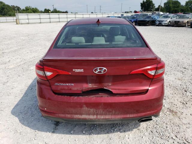 5NPE24AF7FH204297 - 2015 HYUNDAI SONATA SE MAROON photo 6