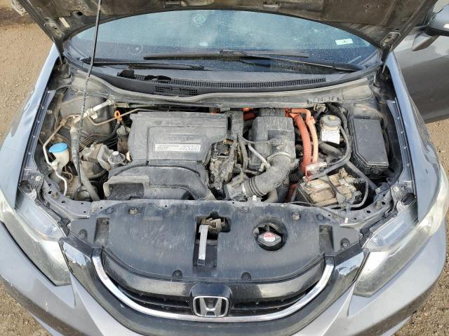 19XFB4F34DE001744 - 2013 HONDA CIVIC HYBRID L GRAY photo 11