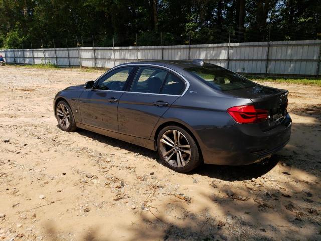 WBA8E1C54JA758627 - 2018 BMW 330E GRAY photo 2