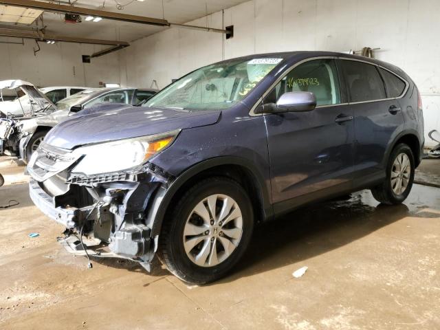 2HKRM4H57DH659396 - 2013 HONDA CR-V EX BLUE photo 1