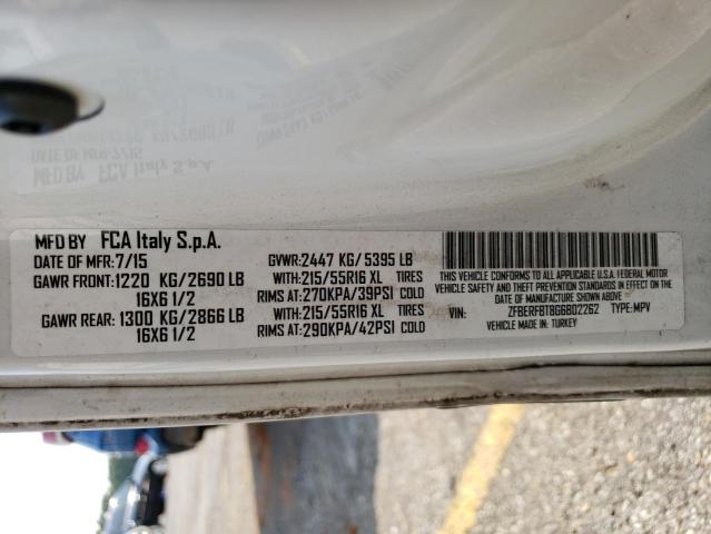 ZFBERFBT8G6B02262 - 2016 RAM PROMASTER SLT Білий фото 13