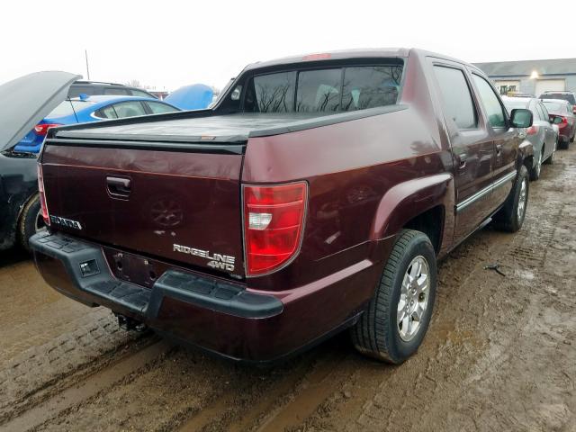 5FPYK16469B108948 - 2009 HONDA RIDGELINE RTS  photo 4