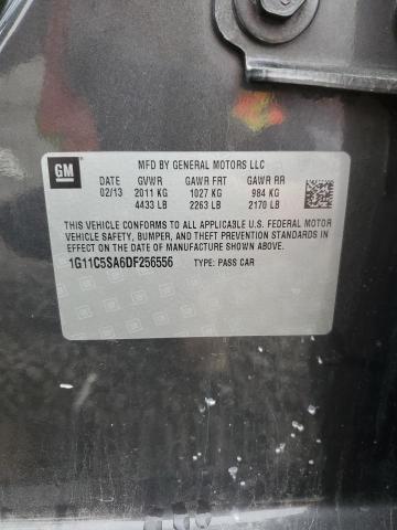 1G11C5SA6DF256556 - 2013 CHEVROLET MALIBU 1LT 灰色 照片 12