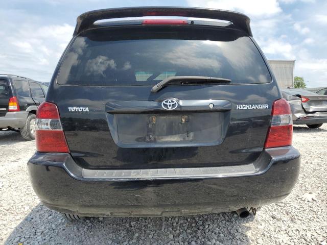 JTEGD21A970156131 - 2007 TOYOTA HIGHLANDER BLACK photo 6