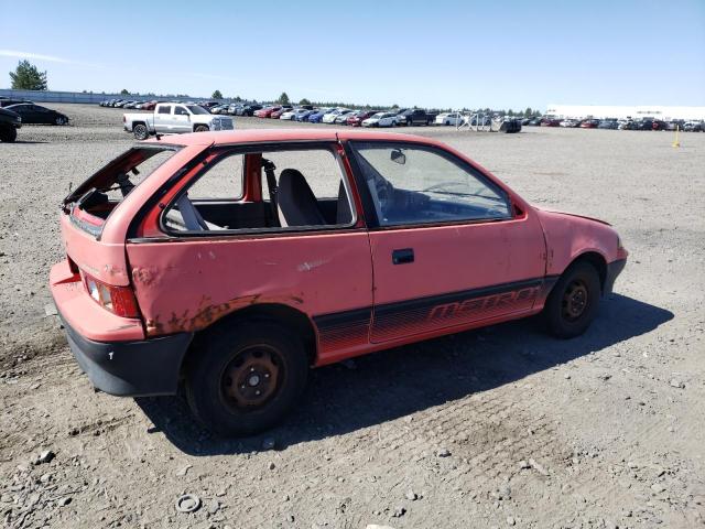 2C1MR2468L6015226 - 1990 GEO GEO METRO LSI SPRINT CL RED photo 3