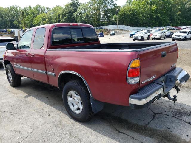 5TBBT441X2S312510 - 2002 TOYOTA TUNDRA ACCESS CAB BURGUNDY photo 2