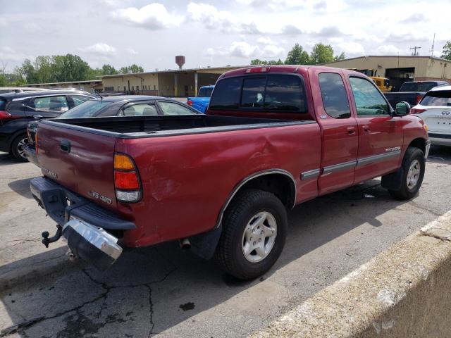 5TBBT441X2S312510 - 2002 TOYOTA TUNDRA ACCESS CAB BURGUNDY photo 3