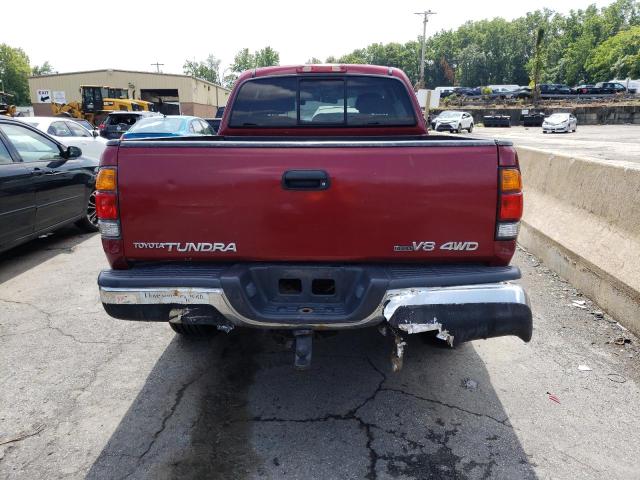 5TBBT441X2S312510 - 2002 TOYOTA TUNDRA ACCESS CAB BURGUNDY photo 6