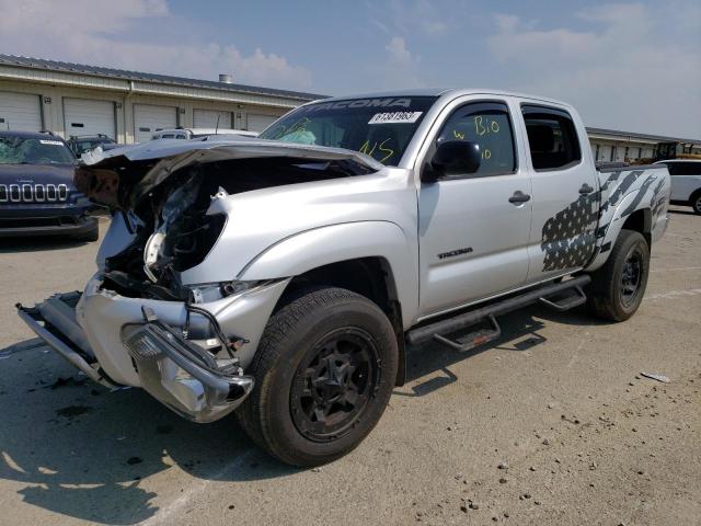 5TFJU4GN4CX019227 - 2012 TOYOTA TACOMA DOUBLE CAB PRERUNNER SILVER photo 1