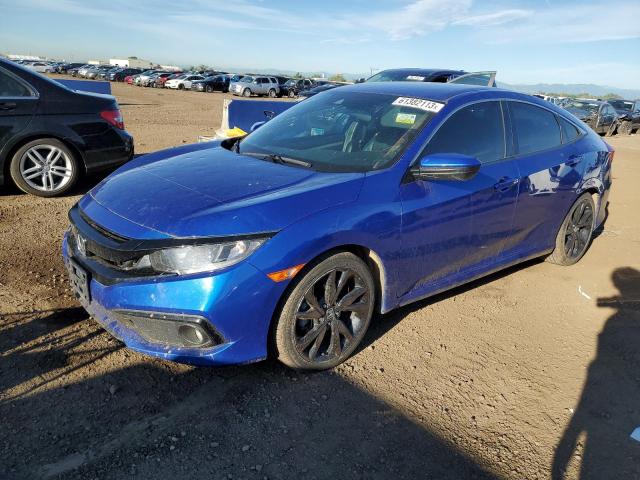 2HGFC2F81KH504180 - 2019 HONDA CIVIC SPORT ლურჯი ფოტო 1