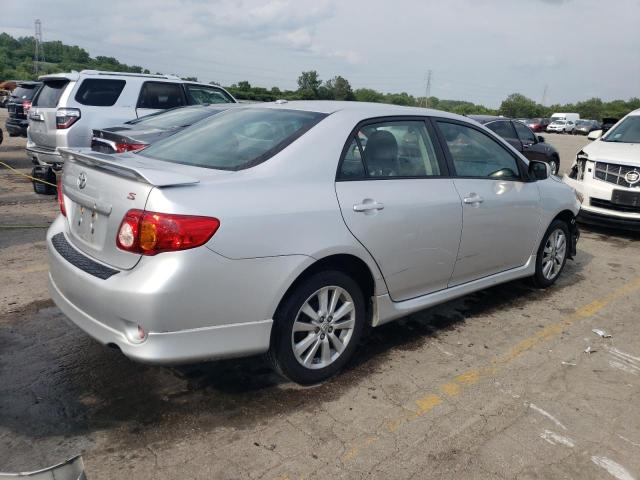 1NXBU40E59Z128557 - 2009 TOYOTA COROLLA BASE SILVER photo 3