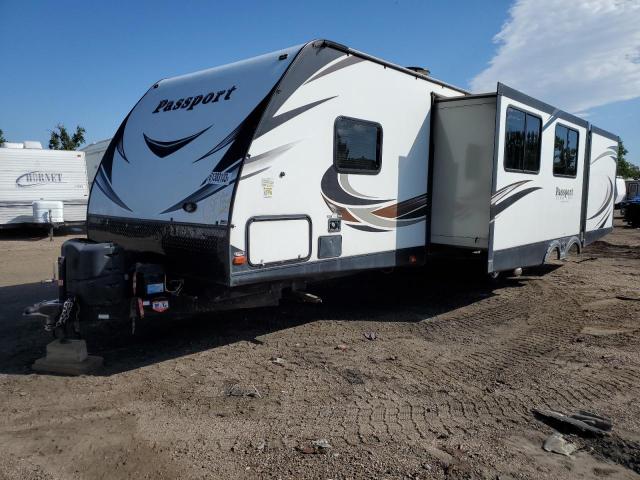 4YDT32227JK411820 - 2018 KEYSTONE PASSPORT WHITE photo 2