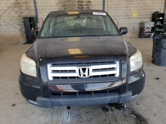 5FNYF18127B021898 - 2007 HONDA PILOT LX BLACK photo 5