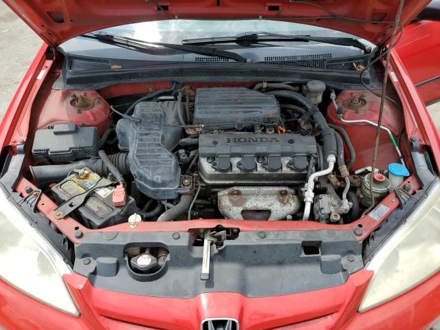1HGES16355L024891 - 2005 HONDA CIVIC DX VP Rot Foto 11