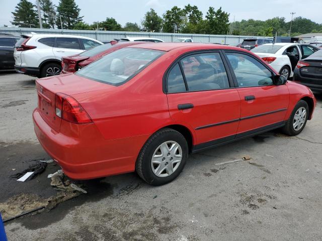 1HGES16355L024891 - 2005 HONDA CIVIC DX VP Rot Foto 3