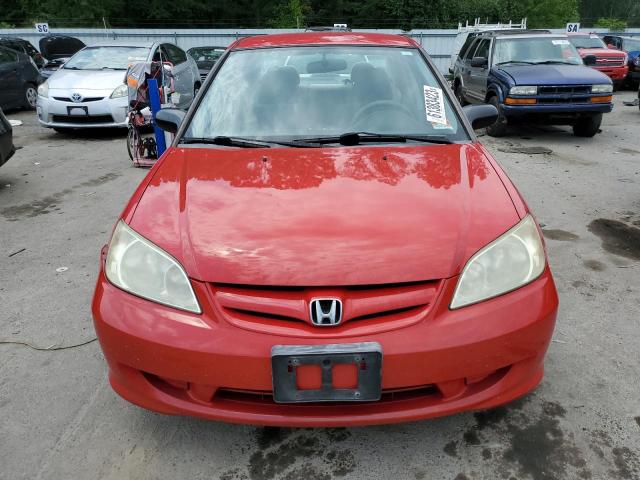 1HGES16355L024891 - 2005 HONDA CIVIC DX VP Rot Foto 5