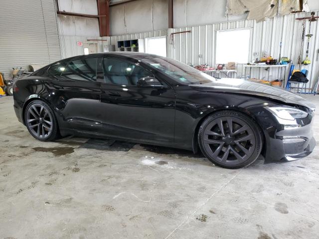 5YJSA1E67MF451734 - 2021 TESLA MODEL S Чорний фото 4