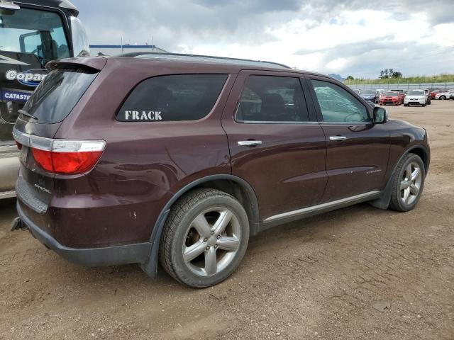 1C4RDJEG6CC306291 - 2012 DODGE DURANGO CITADEL BURGUNDY photo 3