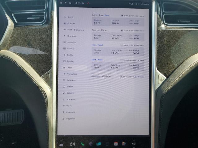 5YJSA1E11HF209631 - 2017 TESLA MODEL S Սև լուսանկար 9