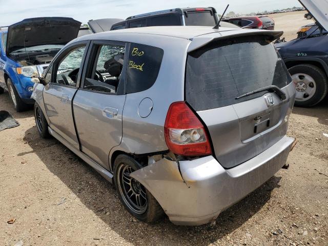 JHMGD37618S038043 - 2008 HONDA FIT SPORT SILVER photo 2