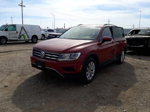 3VV0B7AX6JM075459 - 2018 VOLKSWAGEN TIGUAN S RED photo 2