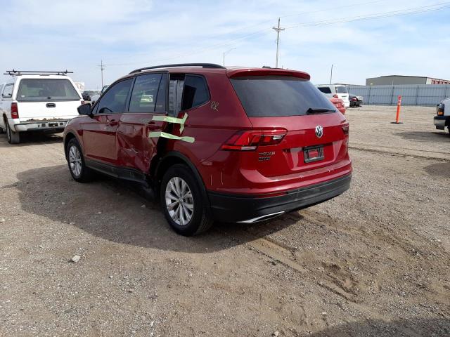 3VV0B7AX6JM075459 - 2018 VOLKSWAGEN TIGUAN S RED photo 3